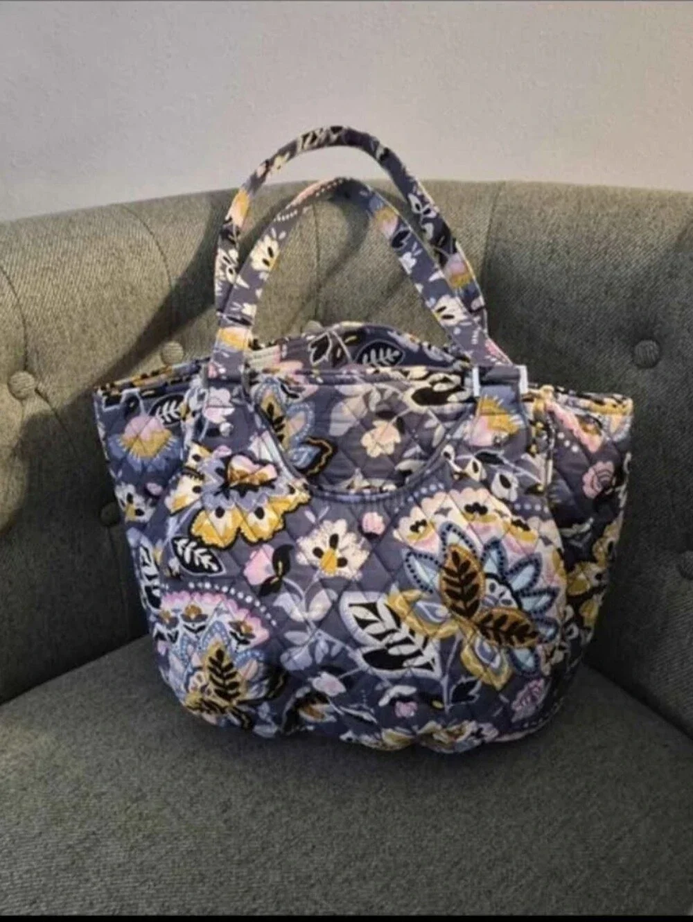 Vera Bradley Charmont Meadow Quilted Purse / Handbag